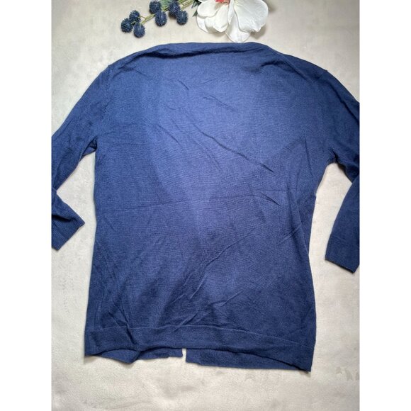 360 Cashmere Womens Cardigan Sweater S Academia Office Lagenlook Corpcore *tear* - Picture 2 of 10